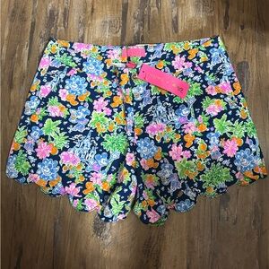 Disney Parks x Lilly Pulitzer Mickey Minnie Mouse Buttercup Shorts Size 8 NEW